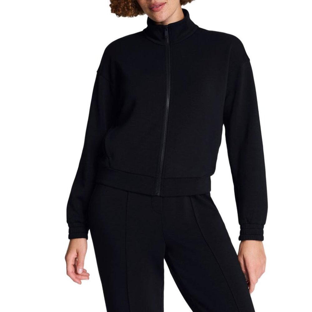 SPANX AirEssentials® Brushed Full Zip Jacket | Very Black XL